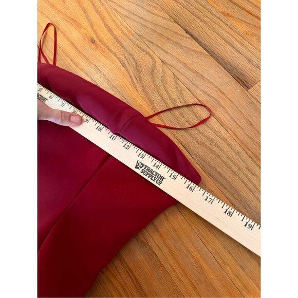 Finders Keepers Lucie Wine Red Midi Dress Size S - Picture 15 of 15